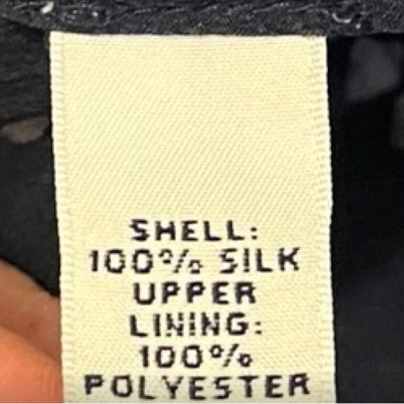 BANANA REPUBLIC Sleeveless Silk Blue Tye Dye Twist Strap Double V Neck Large - Picture 6 of 7